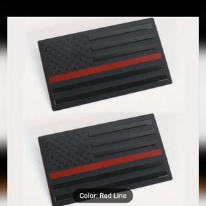 New American flag emblem badges Approx 5x3.  Choose color